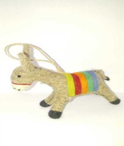 Multi Color Needle Felted Pony Ornament