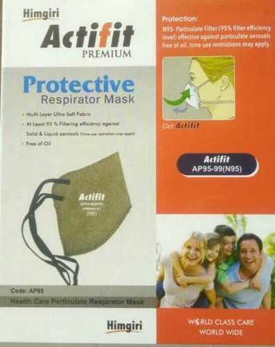 Gray Protective Respirator N95 Face Mask