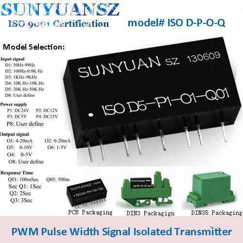 PWM Pulse Signal to 4-20mA Isolation Transmitter Signal Splitter