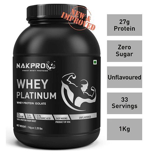 Raw Whey Protein Supplement Powder - Unflavoured (1kg)