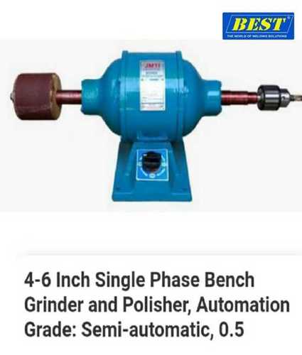 Semi-Automatic 4 To 6 Inch Single Phase Bench Grinder And Polisher 