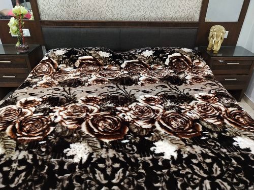 Floral Balazee Mink Blanket