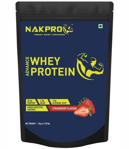 Nakpro Advance Whey Protein With Digestive Enzymes Whey Protein Concentrate Primary Source - Strawberry