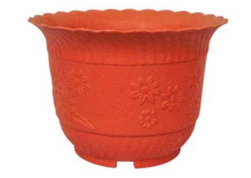 Plastic Red Color Flower Pots