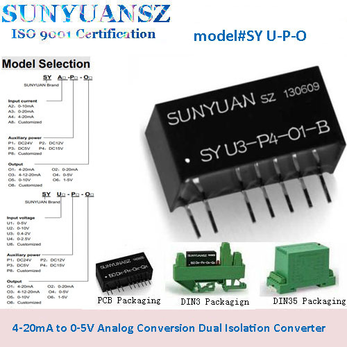 4-20ma To 0-5v Analog Conversion Dual Isolation Converter Ui/Iu Conversion High Accuracy Isolation Amplifier