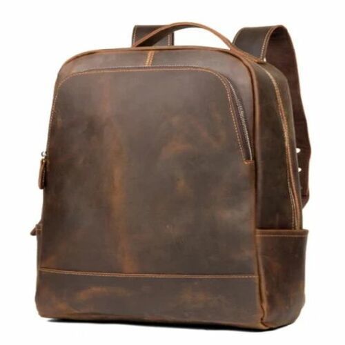 Brown Handmade Leather Rucksack Bag