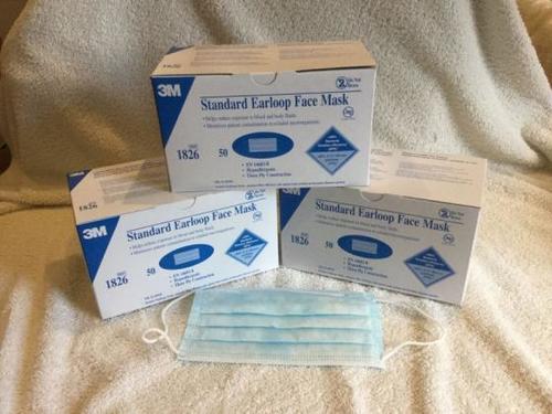 Surgical Mask - Three Ply, Ear Loop Securing Method, White and Blue Colors | Best Quality for Hospitals, Clinics, and Personal Use