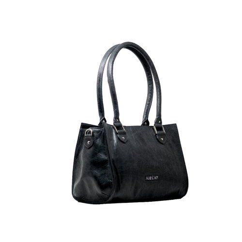 Black Ladies Leather Shoulder Bag