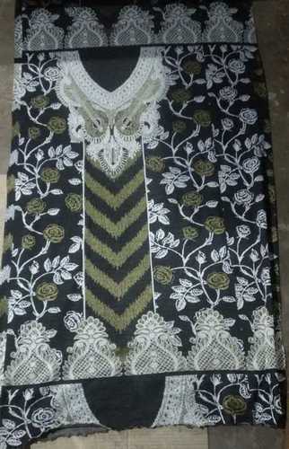 Assorted Embroidered Cotton Kurti Fabric