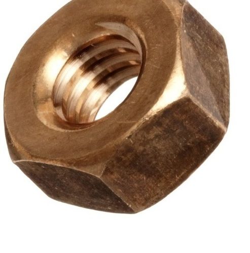 Silicon Bronze Heavy Hex Nuts - Rust Proof, All Size, Golden Color, Nickel Plating | Versatile Hardware Fitting for Secure Fastening