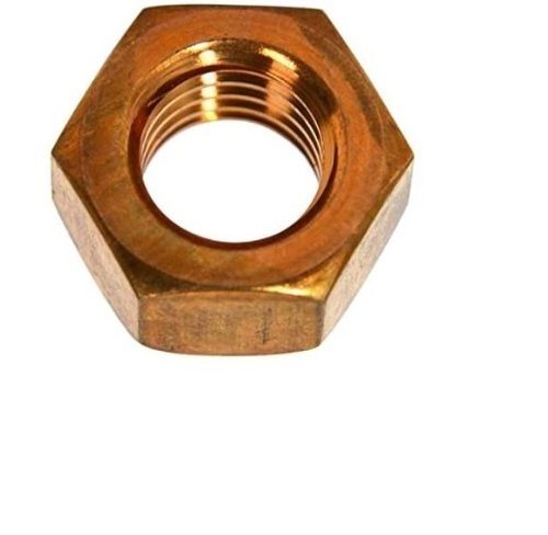 Silicon Bronze Heavy Hex Nuts - 231 Grams, Golden Powder Coated Finish | Cost Efficient, Defect Free, Precision Designed Hardware Fitting