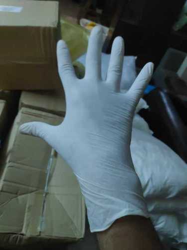 White Disposable Medical Hand Glove