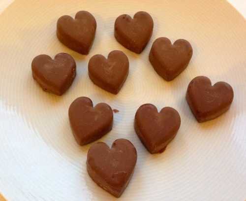 Heart Shape Homemade Chocolate