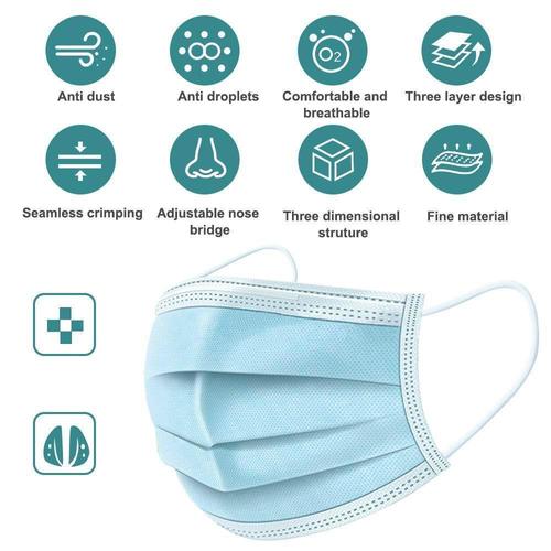 Safestar Triple Layer Disposable Face Mask