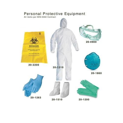 PPE Kits - New with Good Quality, >100% Bacteria Filtration Efficiency, Skin Friendly, Dust Removing, No Side Effects