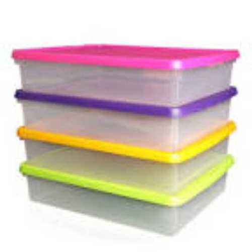 Solid Hard Plastic Box With Colored Cap