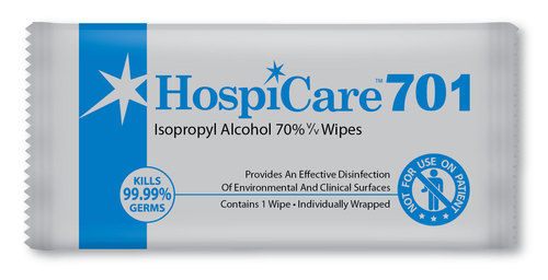 Hospicare Isopropyl Alcohol 70% Wipes