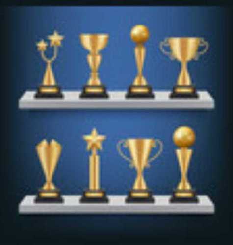 All Colors Nickel And Gold Plating Sports Trophies