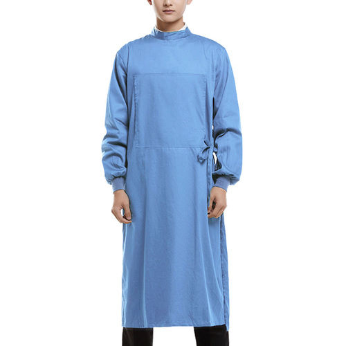 Blue Comfortable Disposable Surgical Gown