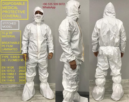 Disposable Medical Stitched Model Coverall Suite Gender: Unisex