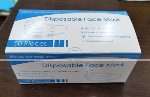 Face Mask Earloop Ultra Sensitive Fog-Free Secure Fit White