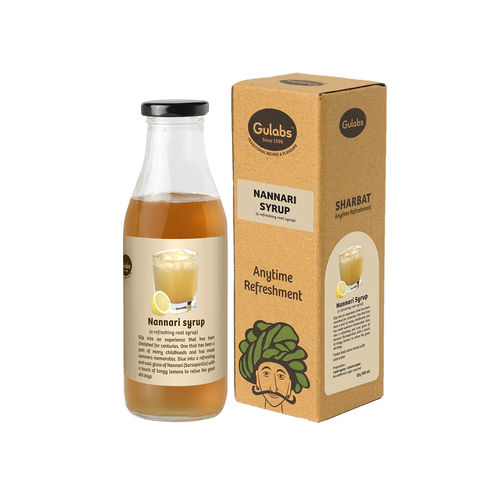 Gulabs Nannari Syrup For Refreshment Packaging: Bottle