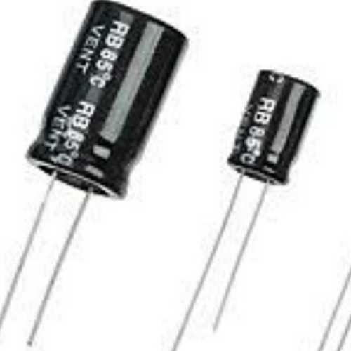 Round Black Color Electric Capacitor