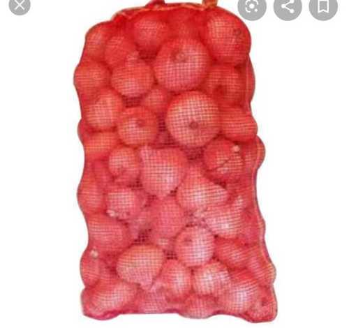 Red Plastic Mesh Onion Bag