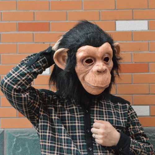 Latex Monkey Animal Party Wear Face Mask