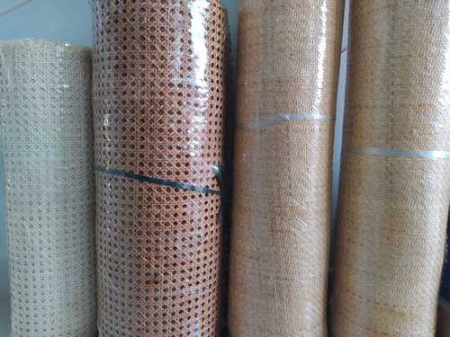 Natural Bleached White Rattan Weaving Webbing Mesh Cane