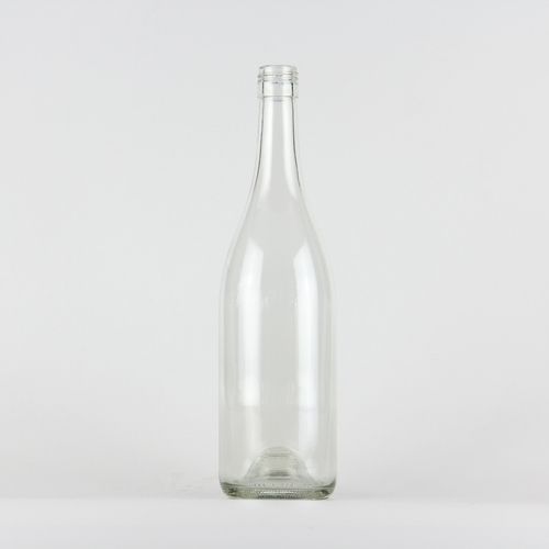 750Ml Screw Finish Burgundy Wine Glass Bottle - Flint Diameter: 81.2Mm Millimeter (Mm)