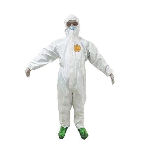 White Disposable Medical Isolation Clothing