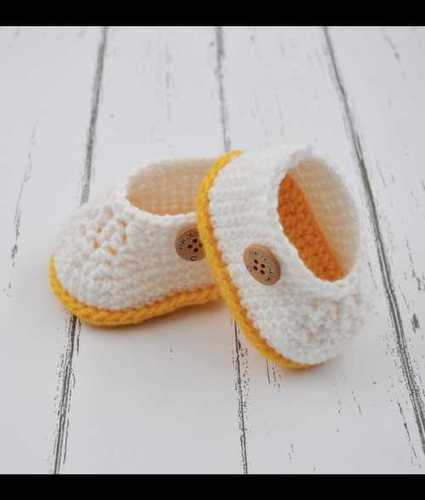 Double Base Crochet Baby Booties