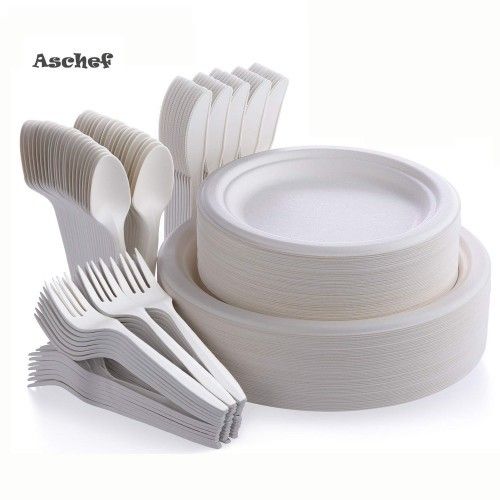 White 100% Biodegradable Disposable Cutlery