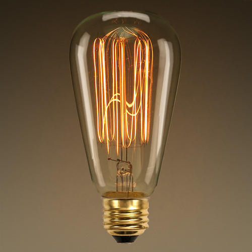 Glass E27 Filament 40 Watts Bulb