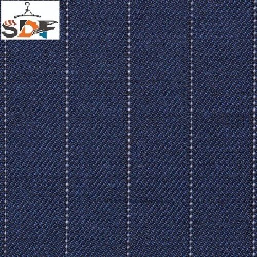 Customize Color As Per Buyer Request Polyester Viscose Wool Striped Fabric