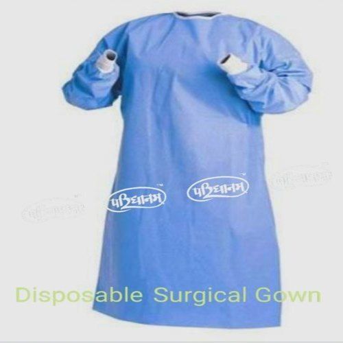 Blue Clean Room Sms Disposable Surgical Gown