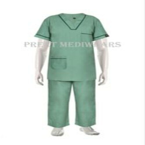 Male Light Green Scrub Suit Size: Medium