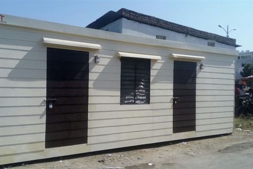 White Prefabricated Portable Office Cabin