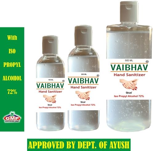 Vaibhav Hand Sanitizer With Moisturizer Age Group: Suitable For All Ages