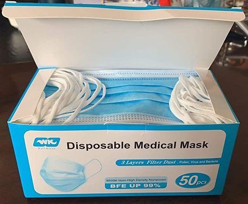 Disposable Face Masks With Ear Loop