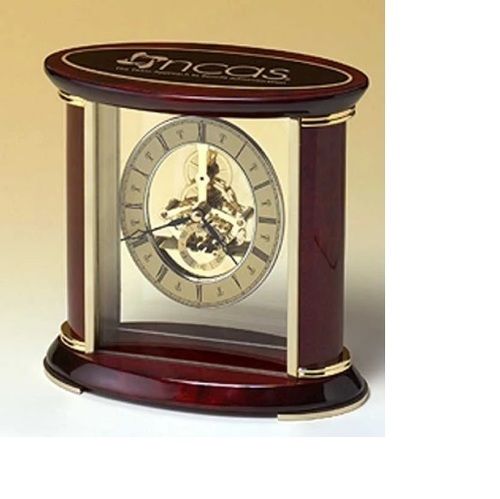 Porthole Antique Desk Clock - Brass Finish with Personalized Plate | Ultra Hard, Tarnish Resistant, Custom Size Available