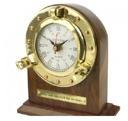 Porthole Antique Desk Clocks