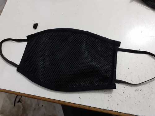 Black Fabric Face Mask