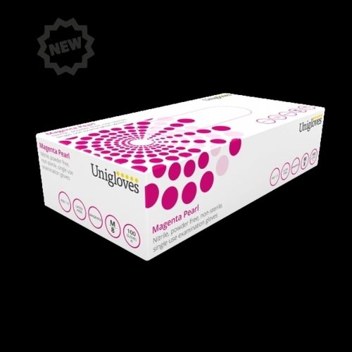 Magenta Pearl Medical Nitrile Gloves