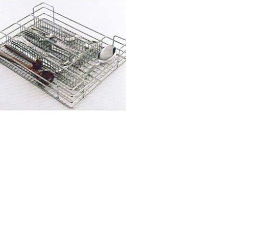 Steel Grey Seat Cutlery Basket For Kitchen