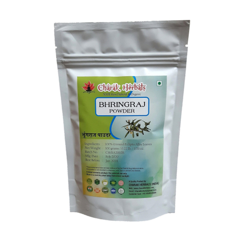 Herbal Natural Bhringraj Powder Direction: Apply It As A Hair Mask And Wash  It After 30 Minutes. at Best Price in Jaipur | Charak Herbals