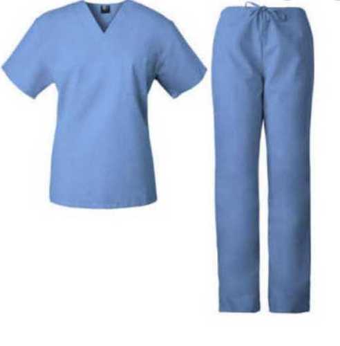 Blue Non Disposable Hospital Staff Uniform