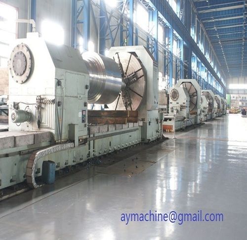 Semi Automatic 80 Tons Super Heavy Duty Lathe Machine