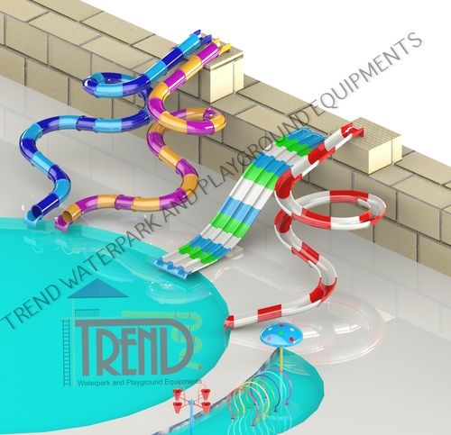 Frp & Gi Pipes Thrill Water Park Slide